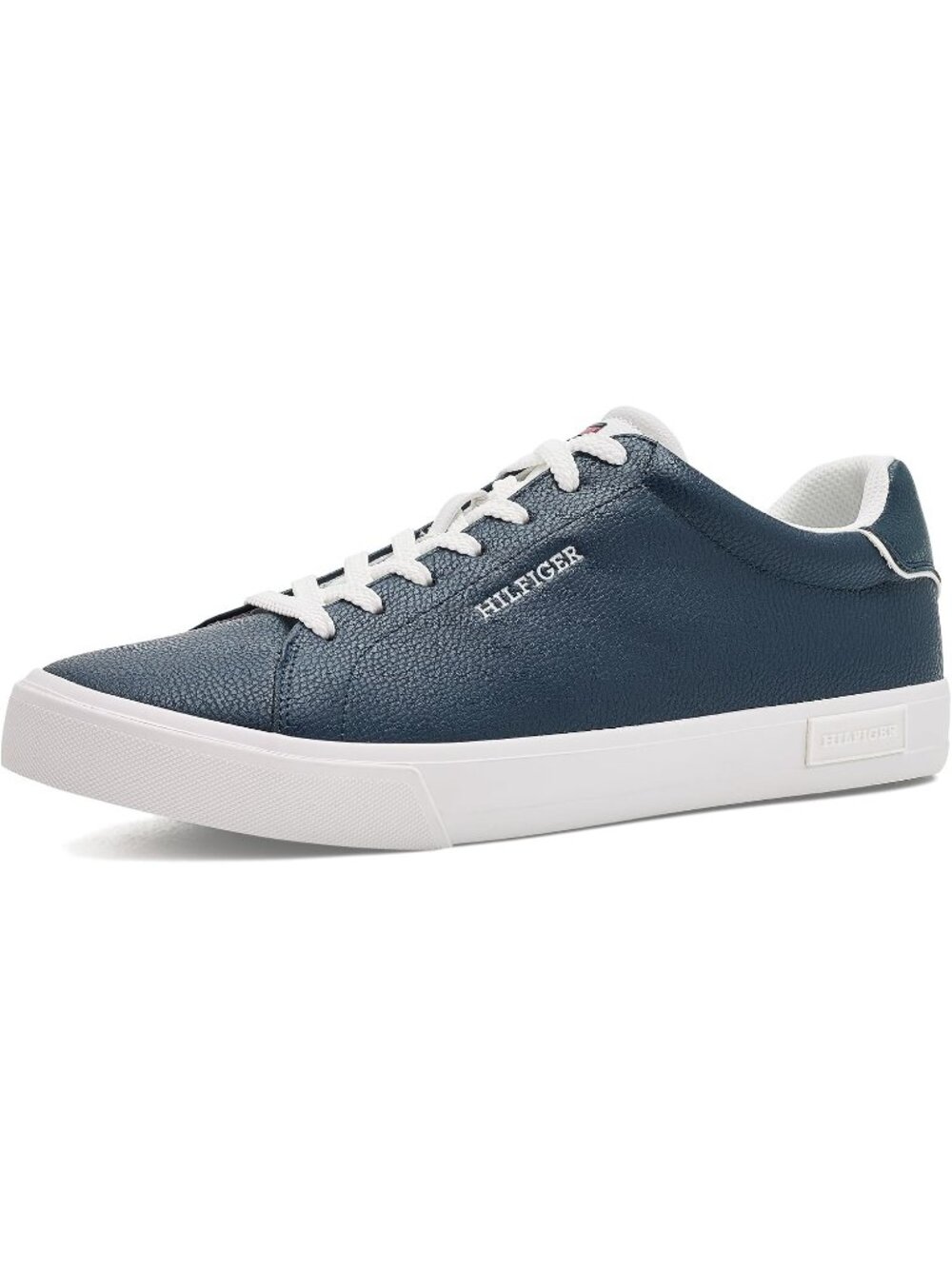 Tommy Hilfiger Men's Navy White Closed Toe Lace Up Casual Rawly Sneakers Shoes